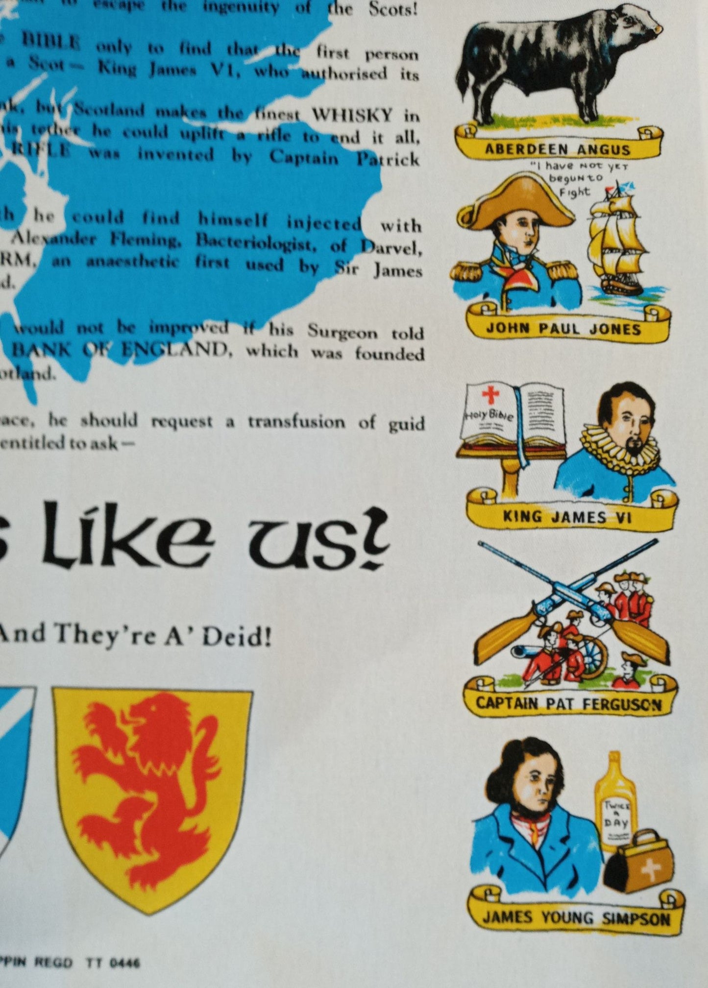 Wha's Like Us? tea towel