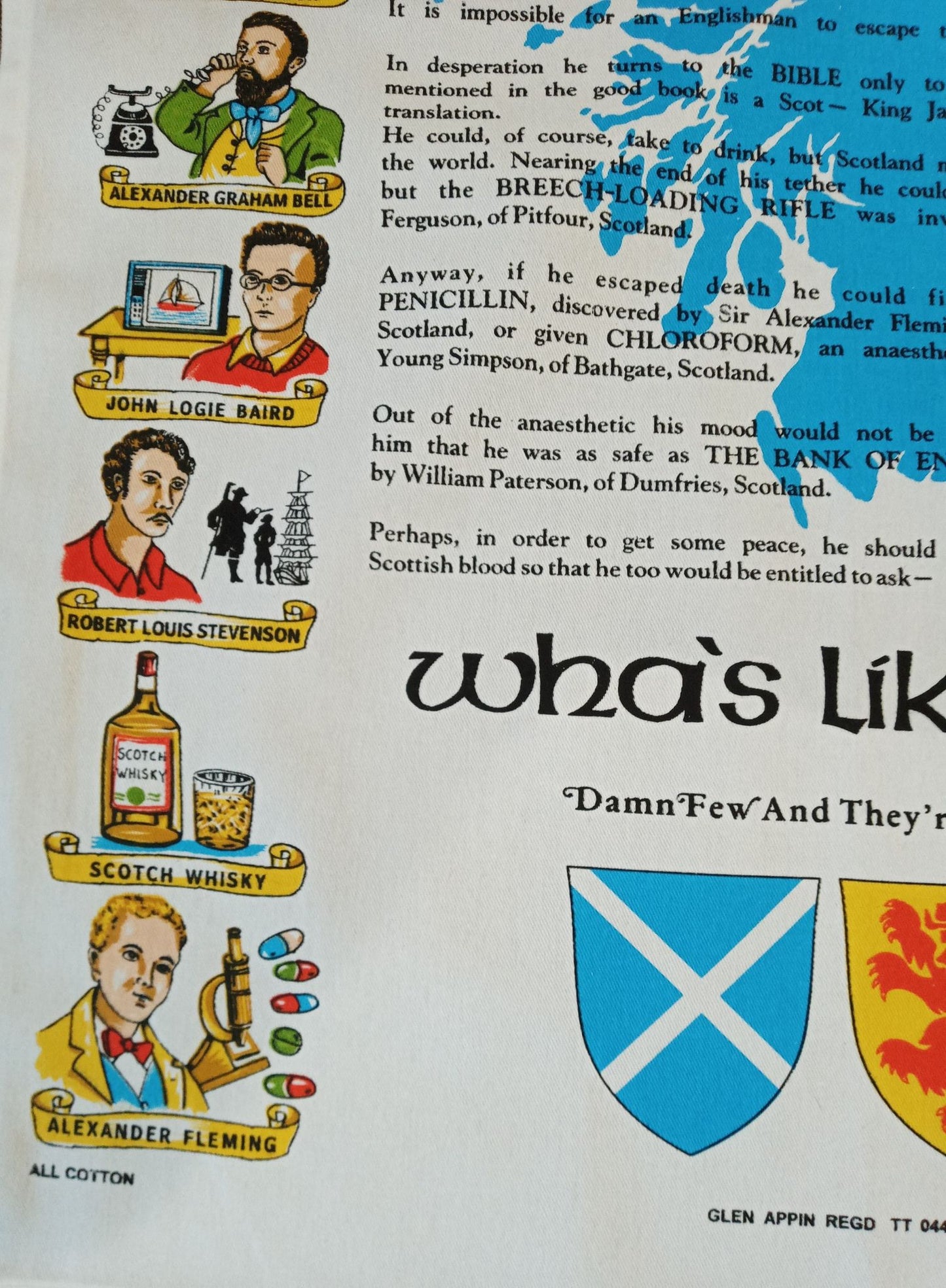 Wha's Like Us? tea towel