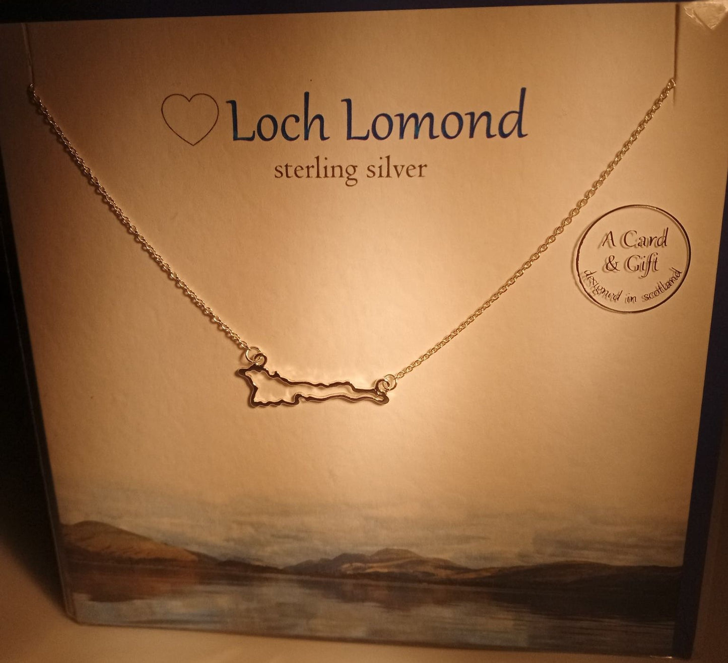 Loch Lomond sterling silver necklace