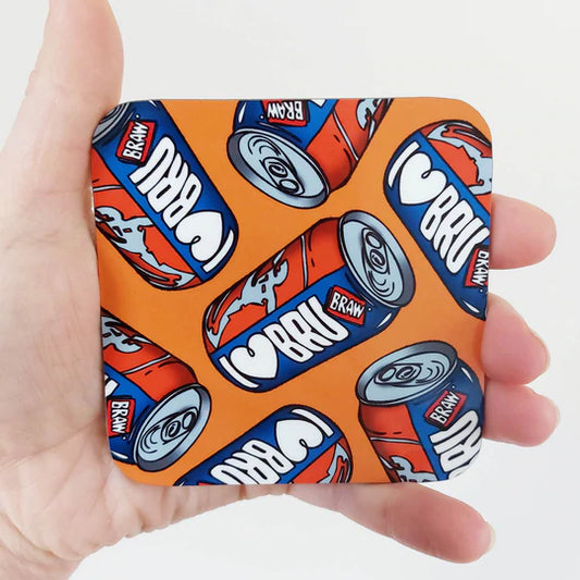 I Love Bru coasters